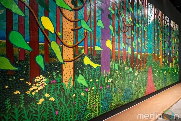 David Hockney. The Arrival of Spring in Woodgate, East Yorkshire in 2011 (twenty eleven), 2011. Arduna, 2026.Centre Pompidou, Mnam-Cci, Paris